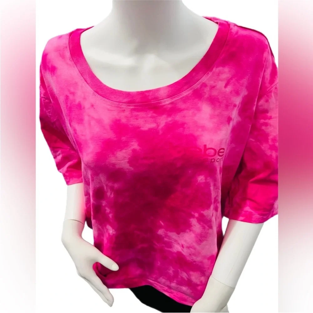 Bebe Sport pink tie dye crop top 3X - Picture 1 of 7